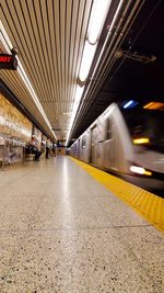 Train at railroad station