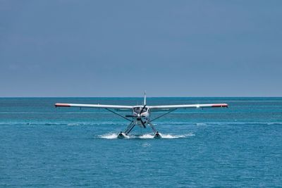 Float plane at fort jefferson in dry tortugas