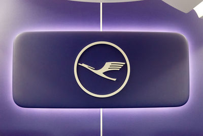 Directly above shot of information sign