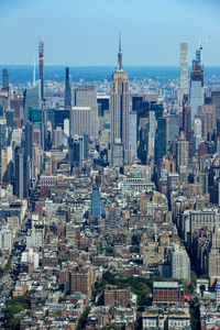 Aerial view of buildings in city