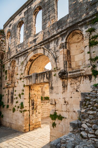 Low angle view of old building