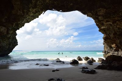 Scenic view of sea against sky