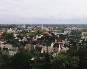 Residential buildings in town