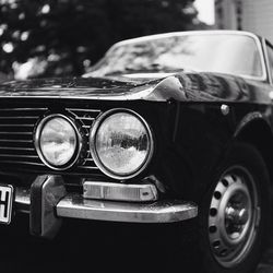 Close-up of vintage car