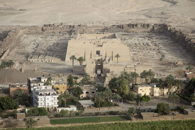 High angle view of buildings