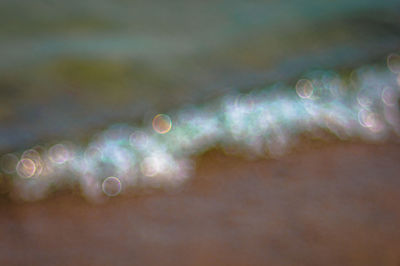 Defocused image of lights