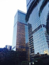 Low angle view of modern building against sky