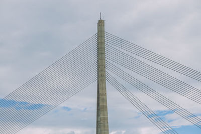 Low angle view of bridge against sky