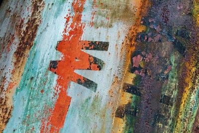 Full frame shot of rusty metal