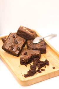 Close-up of chocolate cake