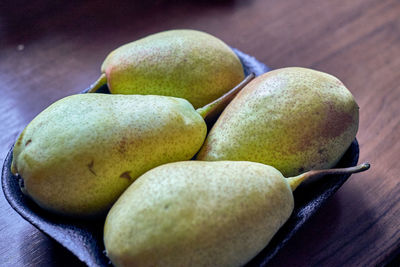 Close-up of fruits on table