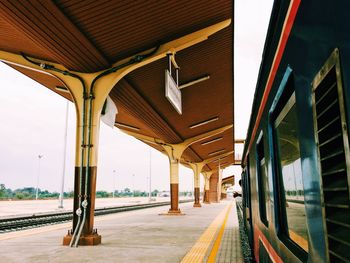 Train at railroad station