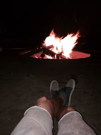 Bonfire at night