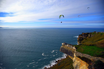 Scenic view of sea against sky