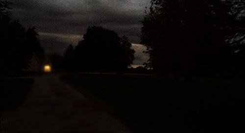 Scenic view of road at dusk