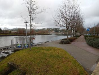 Scenic view of river against sky