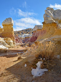 Rock formations on land