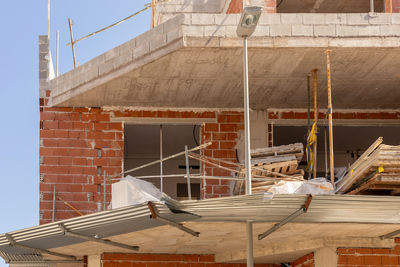 Low angle view of built structures