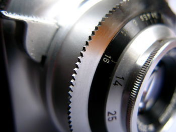 Close-up of machine part