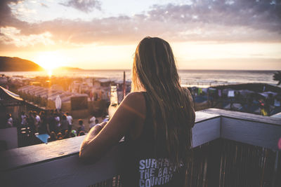 Sunset over sea
