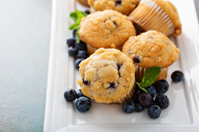 Close-up of food on table