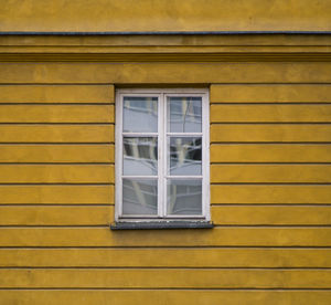 Close-up of closed window