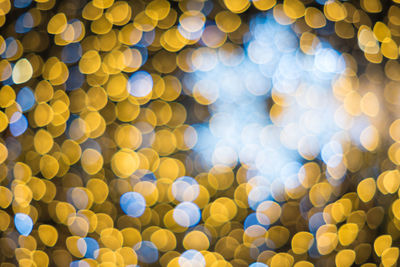 Full frame shot of defocused illuminated lights