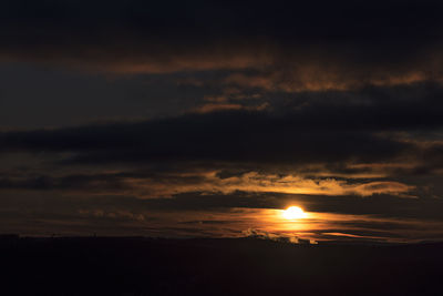 Scenic view of sunset sky