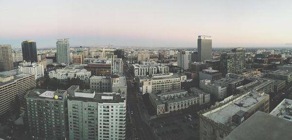 High angle view of cityscape