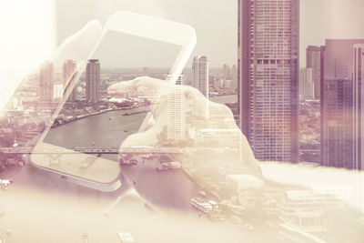 Close-up of cityscape
