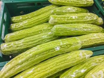 High angle view of vegetable for sale in market