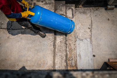 Man working at construction site