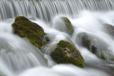 River flowing through rocks