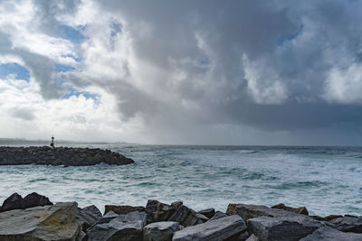 Scenic view of sea against sky