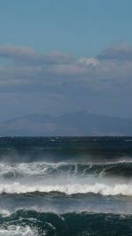 Scenic view of sea against sky