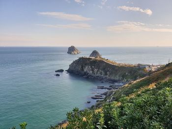 Scenic view of sea against sky