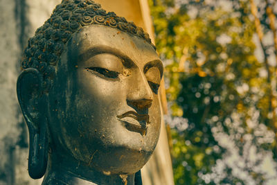 Close-up of buddha statue