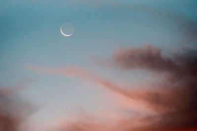 Low angle view of sky at night