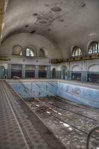 Interior of abandoned building