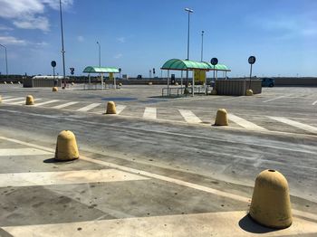 Shadow of built structure against sky