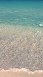 High angle view of beach against sky