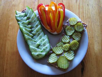 Close-up of vegetables on table