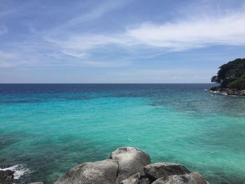 Scenic view of sea against sky