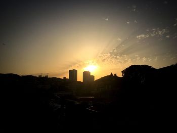 Cityscape at sunset