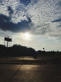 Scenic view of field against sky during sunset