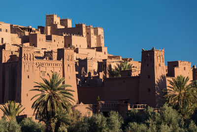 Buildings against blue sky