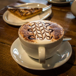 Close-up of coffee on table