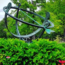 View of old ruin wheel in park