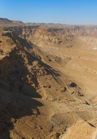 Scenic view of desert against sky