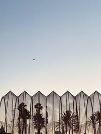 Low angle view of built structure against clear sky